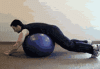 Exercise Ball Lower Back Extensions