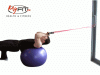 Exercise Band Ab Ball Crunches