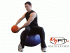 Medicine Ball Woodchoppers on Exercise Ball