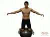 Stablizing on the ball - Abdominal Plyometric Exercise