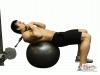 Weighted Cable Ball Crunch